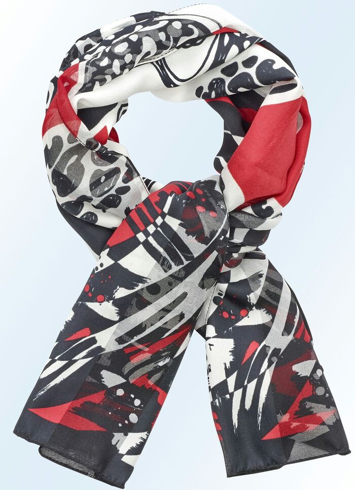 Sjaal met fantasiedessin 