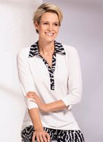 Poloshirt met contrasterende afwerking 