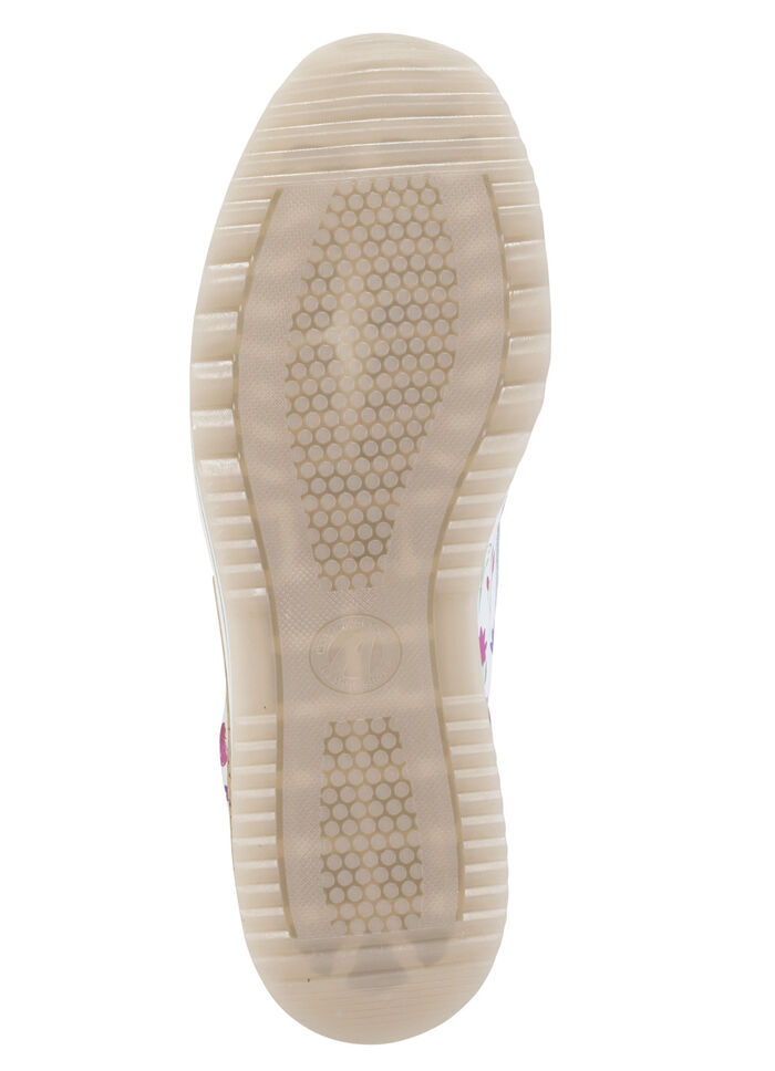 ELENA EDEN, modieuze damessneakers, breedte H, met uitneembaar voetbed WEISS-BUNT