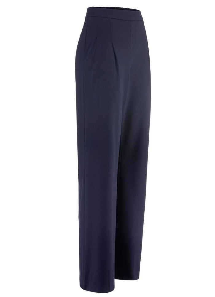 Broek met modieus uitlopende enkels 