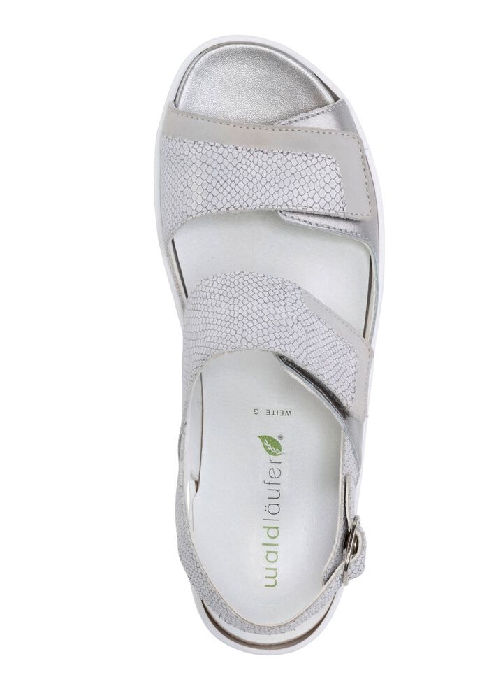 Ranger-sandaal van nappa- en nubuckleer 