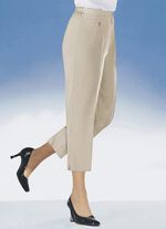 Comfortbroek van 7/8-lengte BEIGE