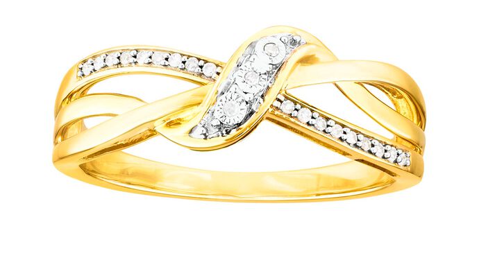 Mooie damesring met 21 diamanten 