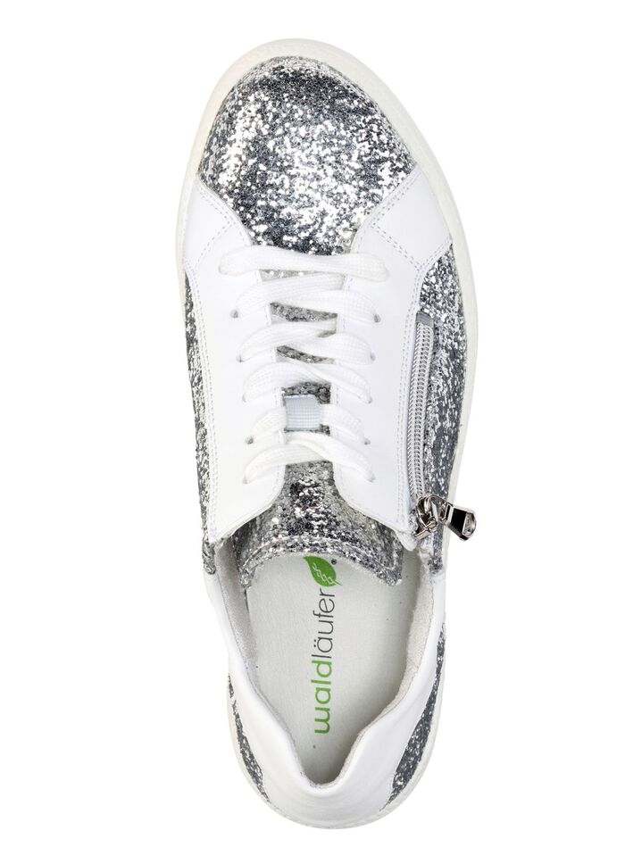 Waldl&auml;ufer sneakers met verspreide glitter en luipaardprint 