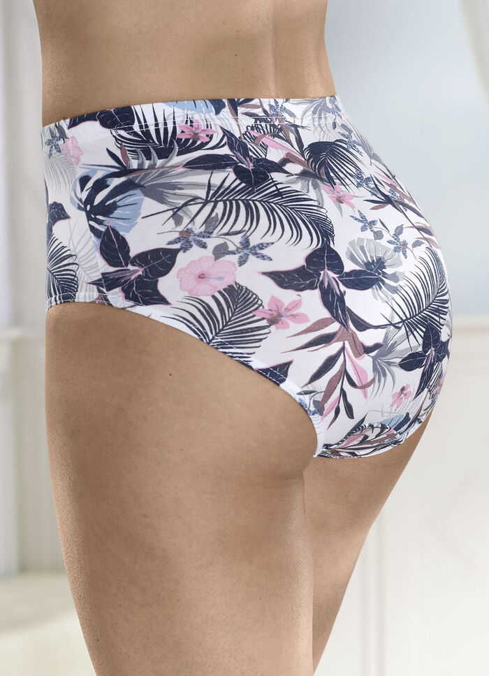 Pak van vier slips met printmotief 