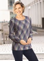 Pullover met all-over print 