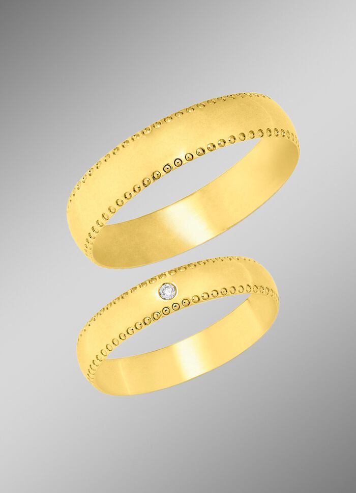 Interessante briljante trouwring 