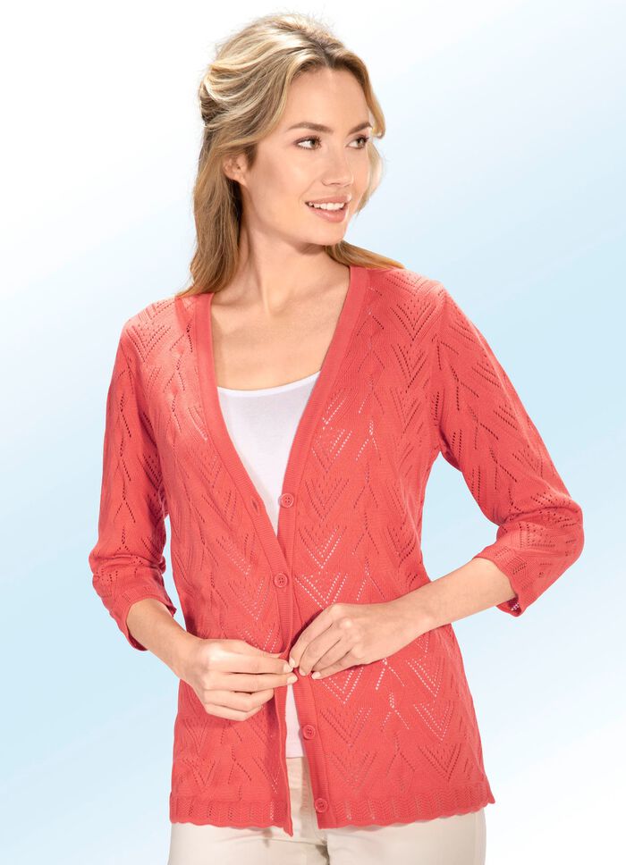 Vest in een fijne Ajour-mix 