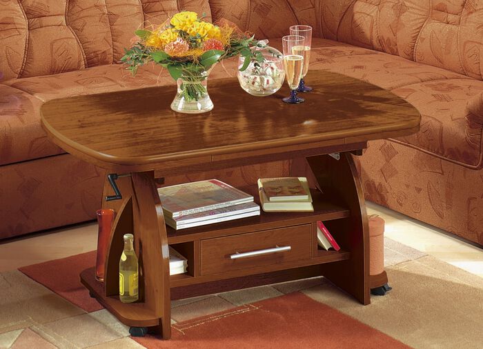 Salontafel, gemelamineerd NOTENBOOM