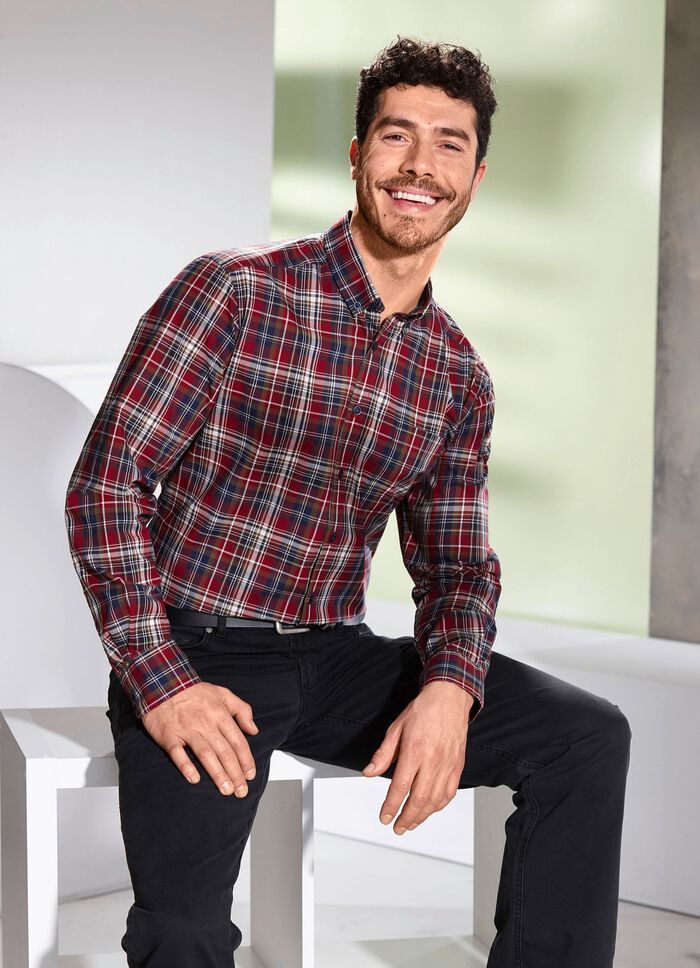 King's Road overhemd met knoopkraag 