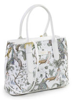 TIZIA, tas, dames, met afneembare, verstelbare schouderband WEISS-JADEGRÜN