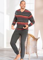 Pyjama met V-hals en manchetten 