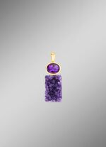 Hanger met echte amethist fascinatie 