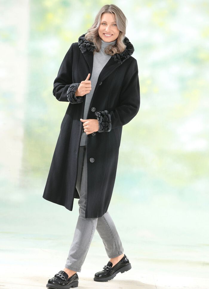 Jas met vaste capuchon 