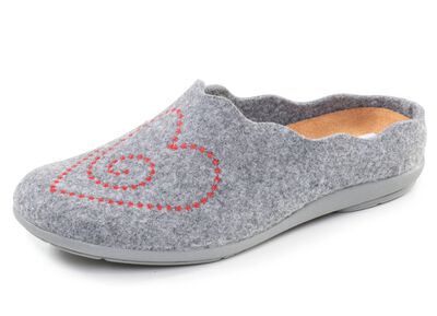 Laurina, klassieke damespantoffels, met uitneembaar voetbed 