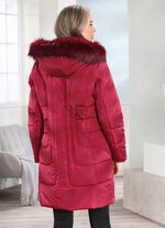 Korte jas met 2-weg ritssluiting KARMIJNROOD