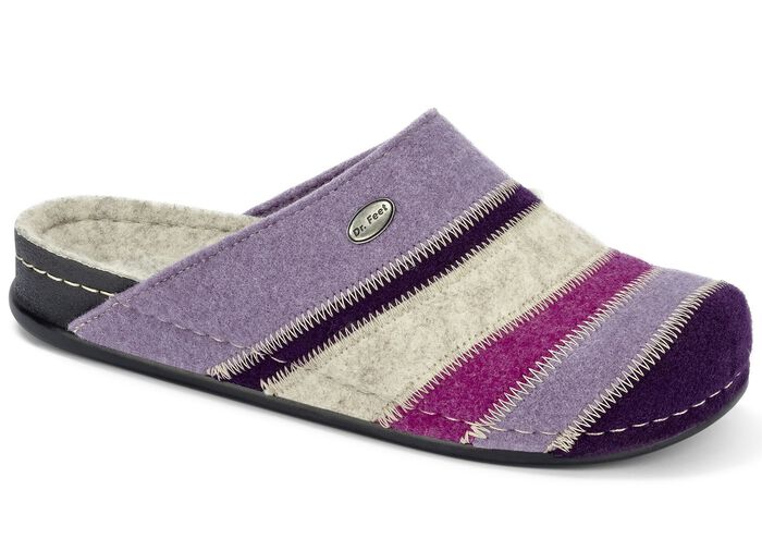 Pantoffel van wolvilt. 