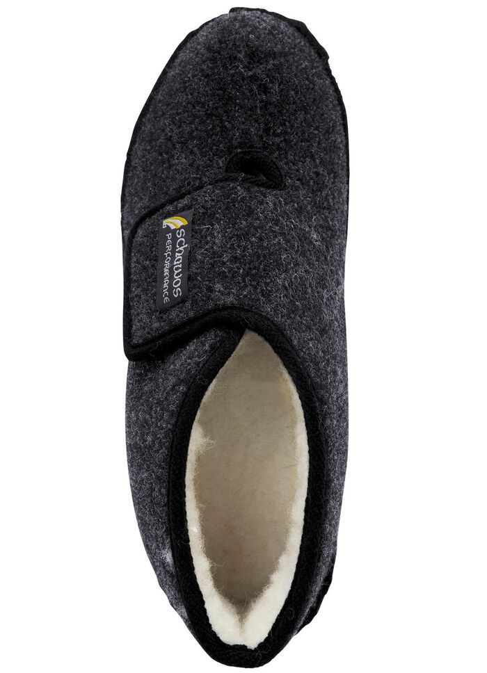 Gevoerde herenpantoffels, met nieuwe wol 