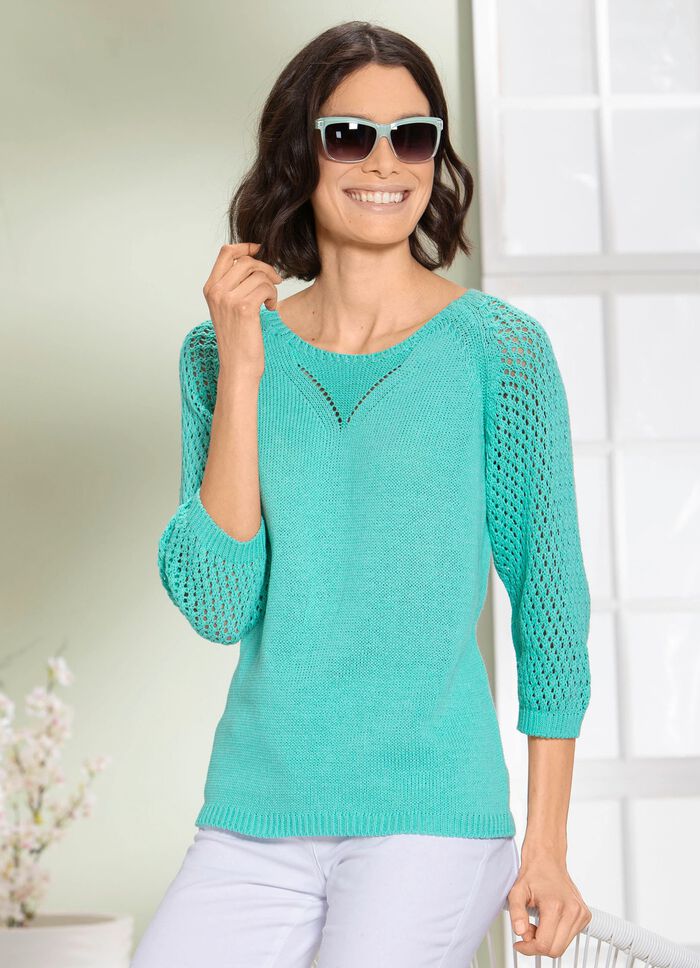 Trui met opengewerkt patroon MUNT