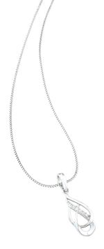 Nostalgische kettinghanger van platina 