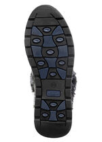 Caprice, gevoerde dames enkellaarsjes, winterschoenen, breedte H, met uitneembaar voetbed ZWART