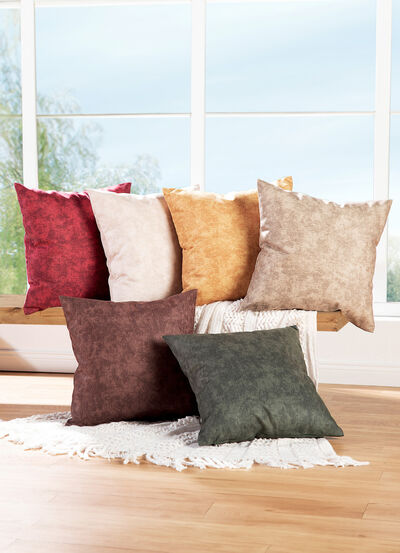 Gemarmerde velours kussenhoezen 