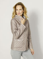 Omkeerbaar jack met grafisch doorgestikt patroon 