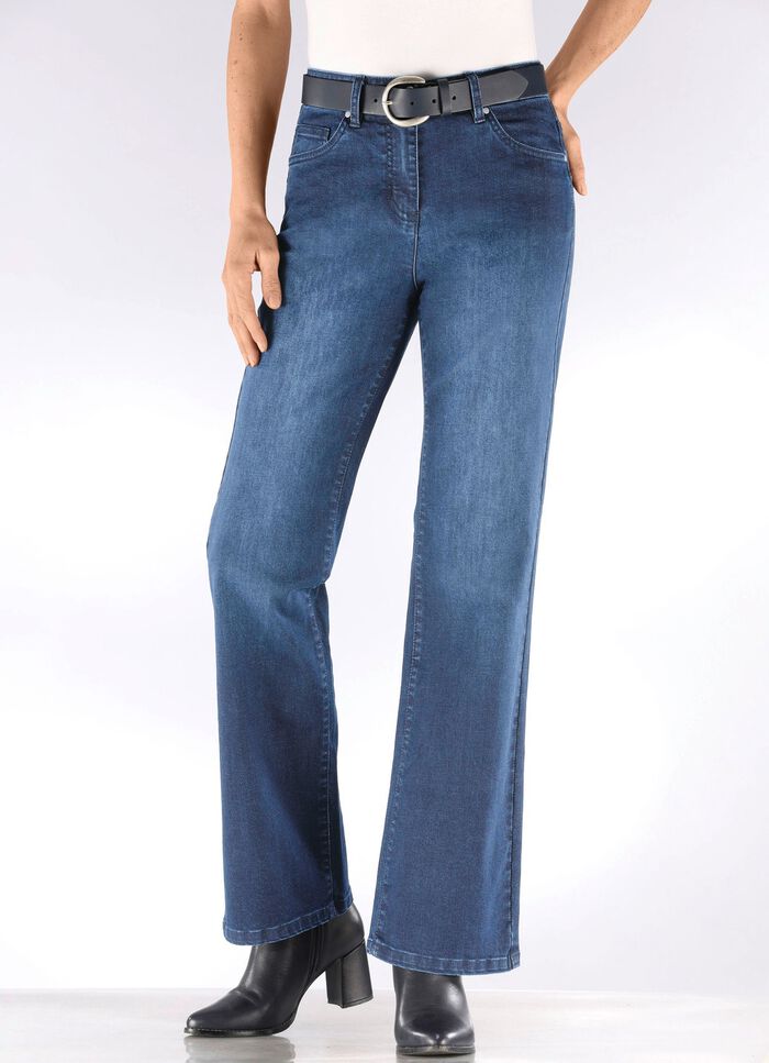 Jeans met modieuze beenwijdte 