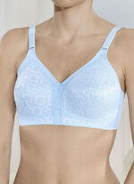 Beha met gevoerde kanten cups BLEU