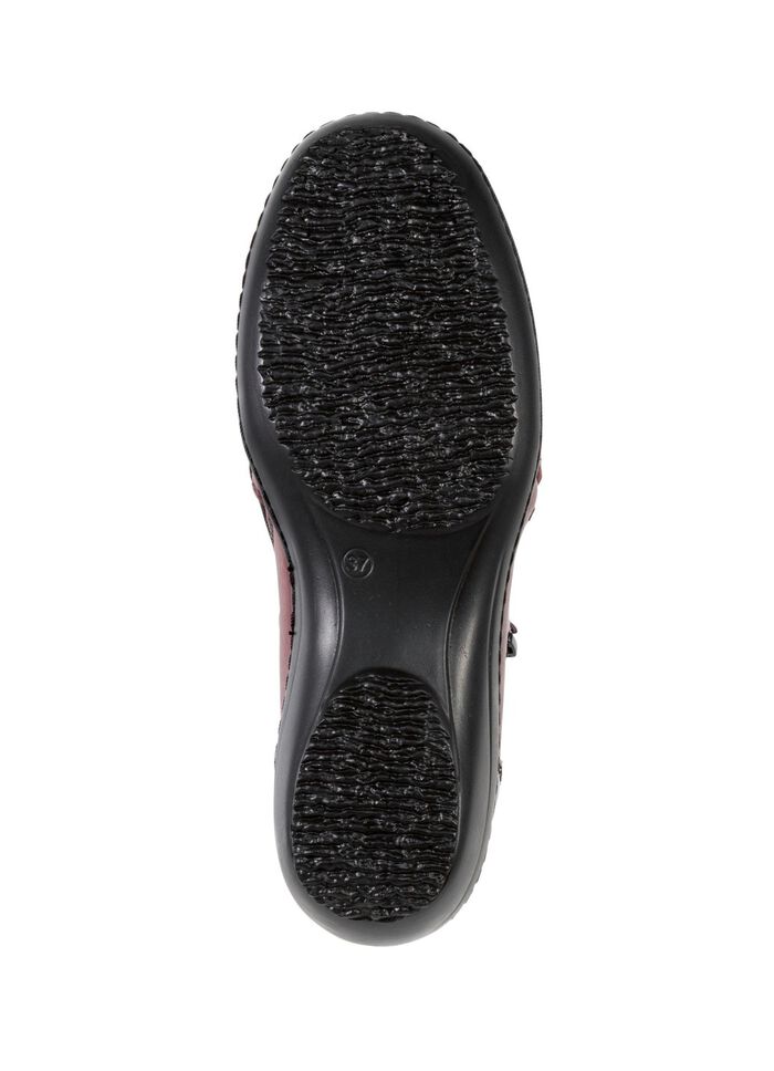 ELENA EDEN laarsje van gedeeltelijk nappaleer met reptielreli&euml;f 