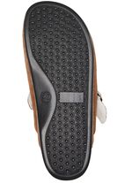 Slippers gemaakt van zacht su&egrave;de COGNAC