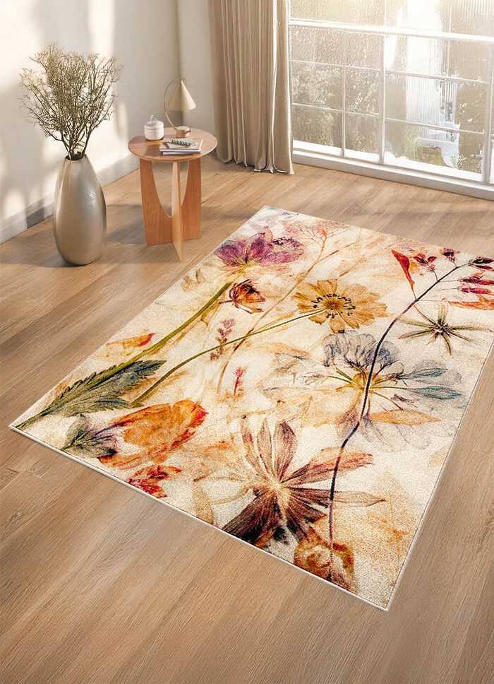 Bruggen en tapijten met bloemmotieven 