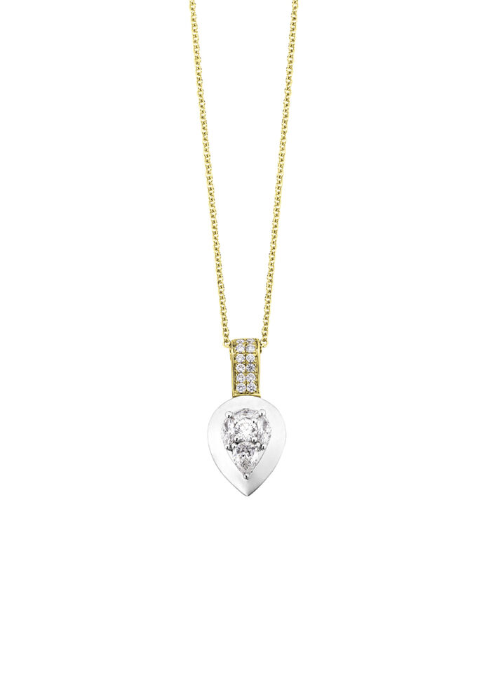 Hanger met briljant geslepen diamanten 