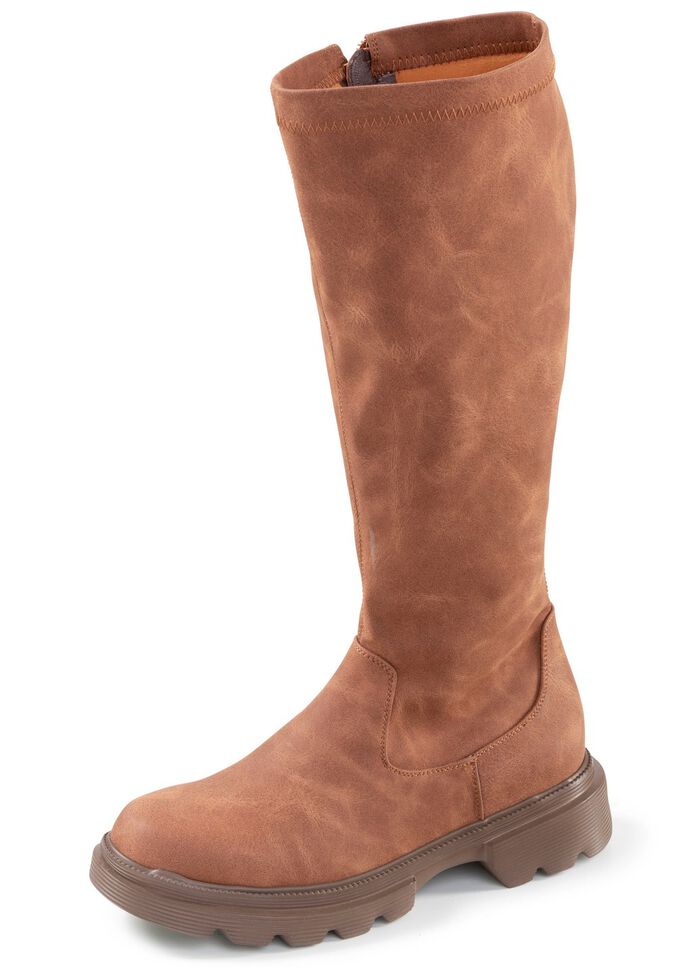 Andrea Conti, klassieke dameslaarzen, met binnenrits 