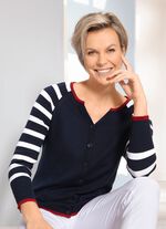 Vest met decoratieve halslijn 