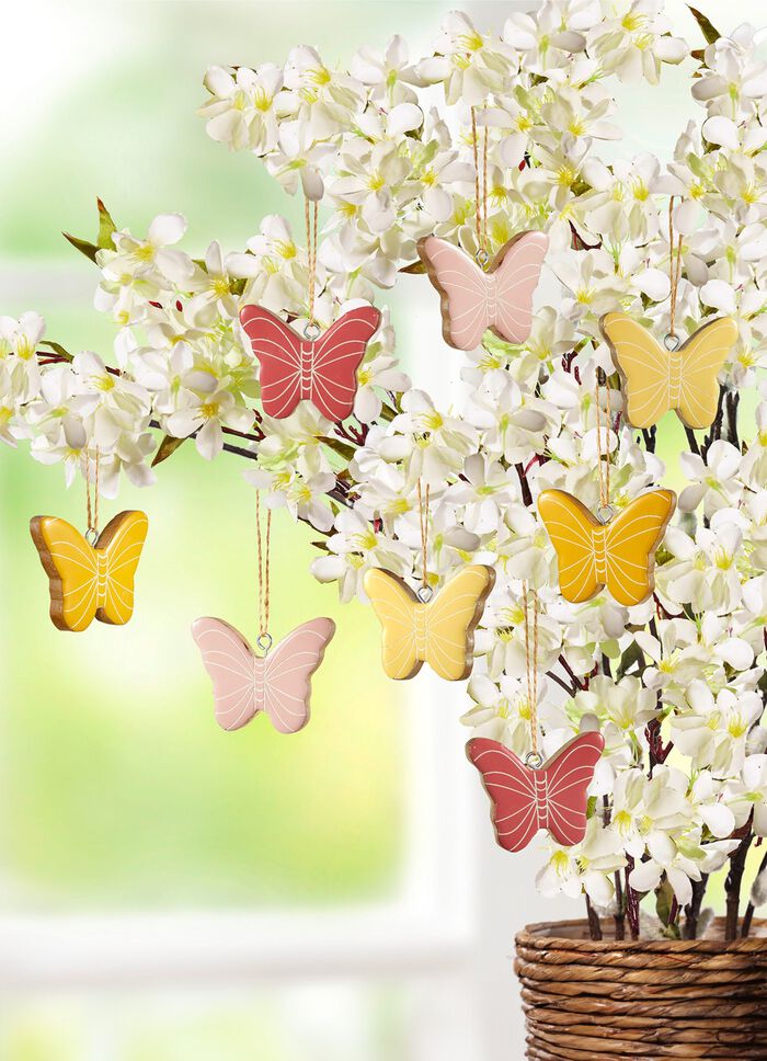 Vlinderhangers, set van 8 
