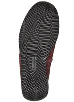 Waldl&auml;ufer, comfortabele dames enkellaarsjes, breedte H, gemaakt van hertenleer BORDEAUXROOD