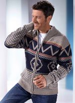 Jas met doorlopende ritssluiting 