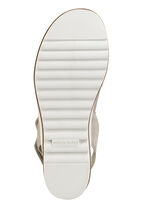 Waldläufer, comfortabele damessandalen, breedte H, met uitneembaar voetbed BEIGE