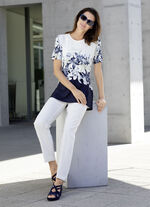 Stijlvol shirt met strass-letters 