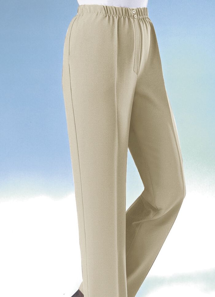 Broek met geïntegreerde veilige zak BEIGE