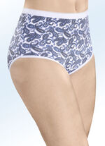 Set van vijf slips met paisleyprint 