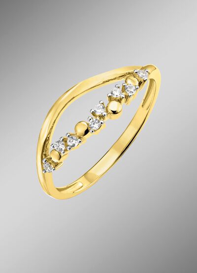 Tijdloze elegantie: damesring met synthetische zirkonia 