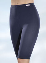 Set van twee fietsbroeken met elastische tailleband 1X MARINE, 1X GRIJS GEMÊLEERD