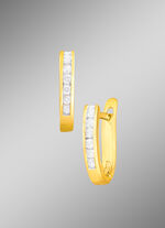 Klassieke oorringen met diamanten