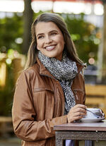 Sjaal met roofdierdessin 