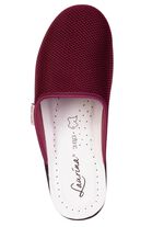 Laurina, duopack, klassieke damespantoffels, breedte G, gemaakt van meshmateriaal 1X BORDEAUX, 1X SCHWARZ