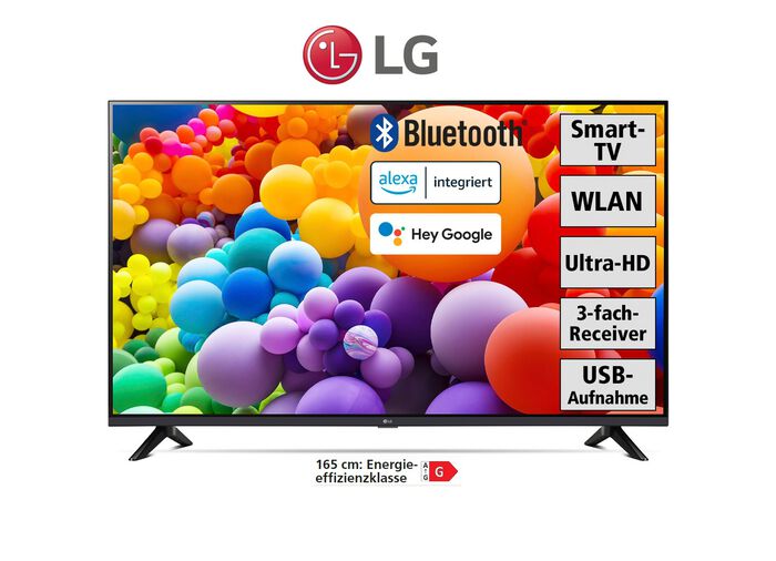 LG UT73006LA-4K Ultra HD LED TV met geoptimaliseerde a5 Gen7 4K AI-processor 