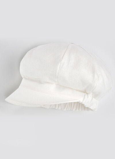 Lichtgewicht dames krantenjongenspet met elastische inzet 