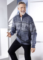 Jas met doorlopende ritssluiting 